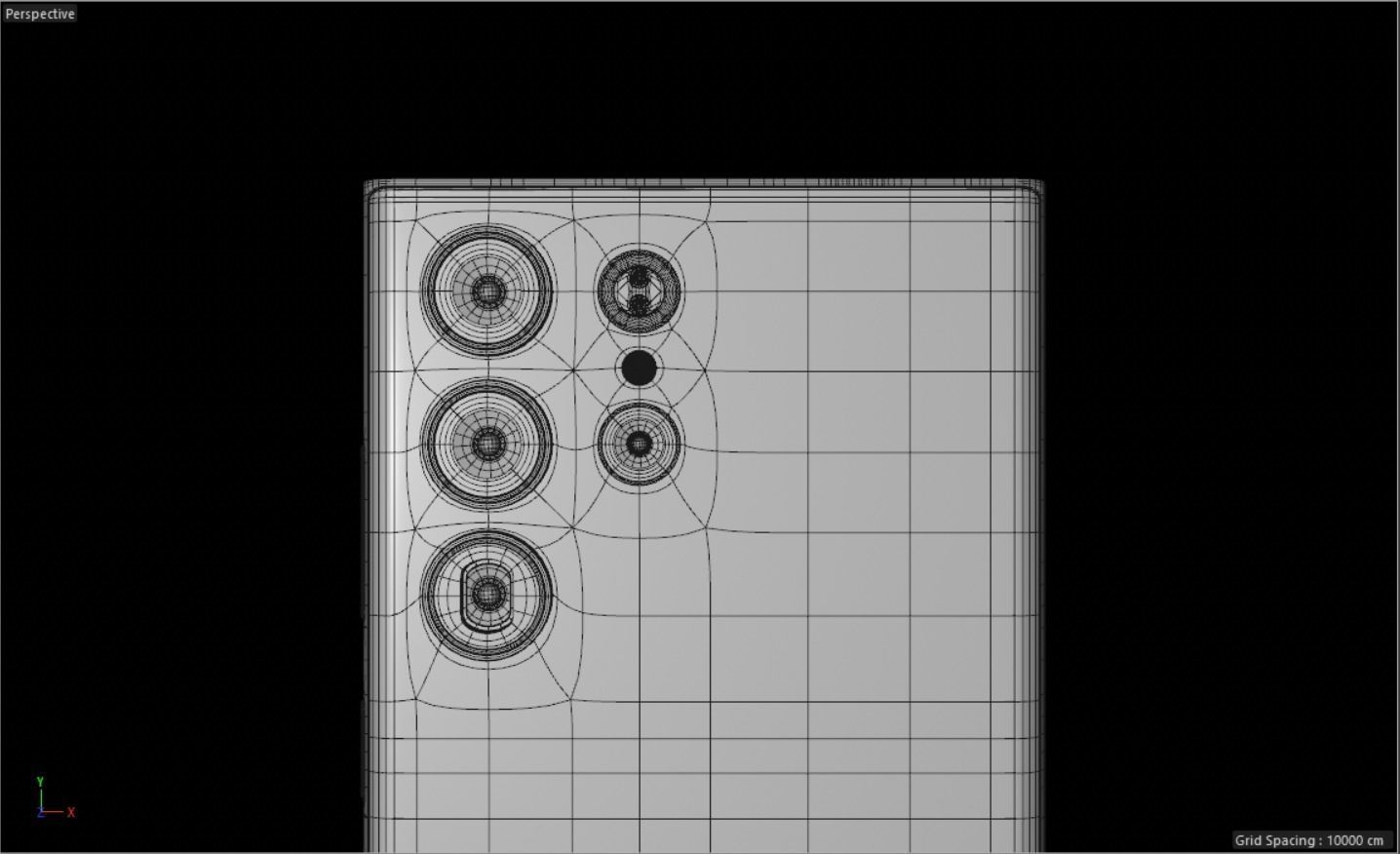 A 3D Model of the Samsung Galaxy S23 Ultra Low-poly 3D model_5