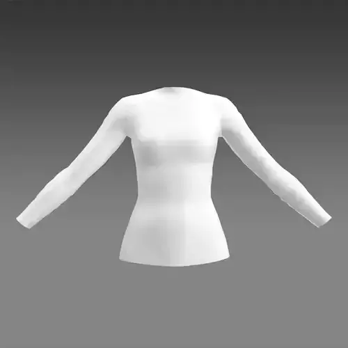 BASIC BLOUSE WHITE COLOR MODERN COTTON FABRIC
