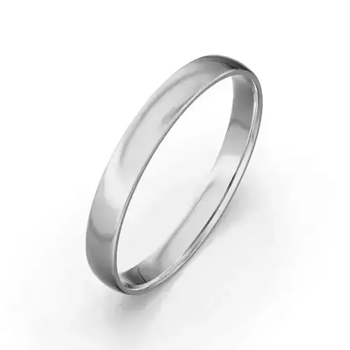 Women and men wedding rings 11US Width 3mm