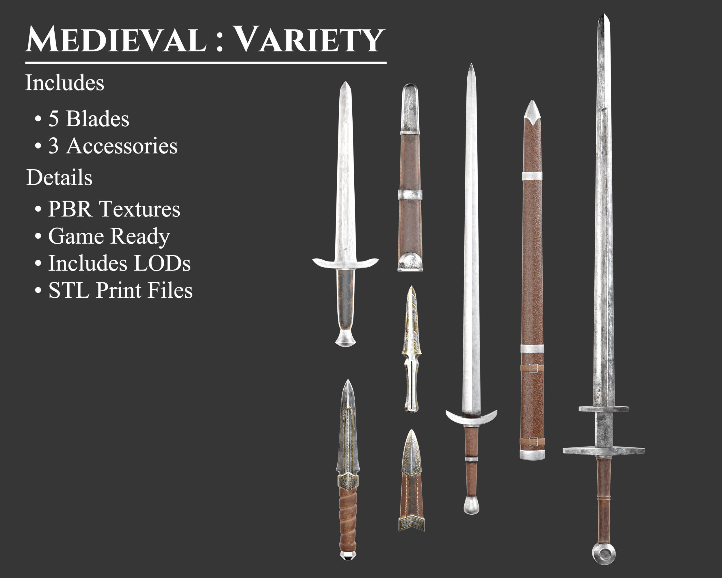 Medieval Collection Variety Blades _1
