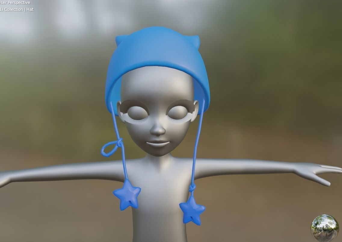 Hat 3D Model Item Zepeto Unity Prefab FBX  Low-poly 3D model_3