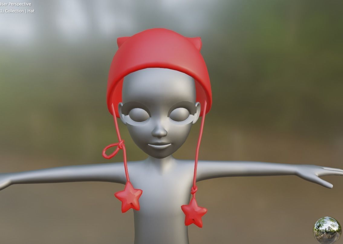 Hat 3D Model Item Zepeto Unity Prefab FBX  Low-poly 3D model_2