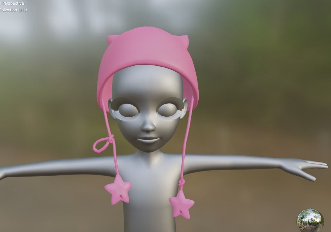 Hat 3D Model Item Zepeto Unity Prefab FBX  Low-poly 3D model_4