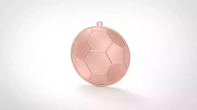 Model 1069 Soccer Ball Necklace 