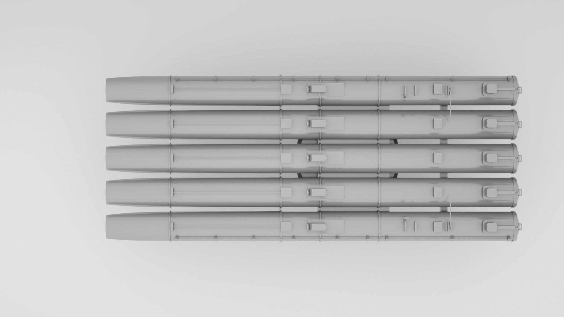 21 Inch - 533mm Mark 15 Torpedo Launcher  3D model_11
