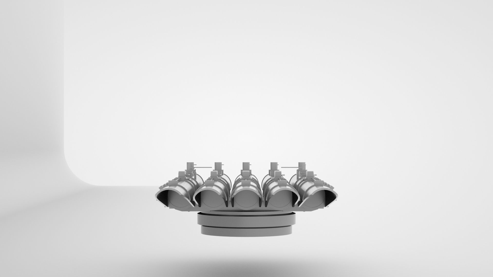 21 Inch - 533mm Mark 15 Torpedo Launcher  3D model_13