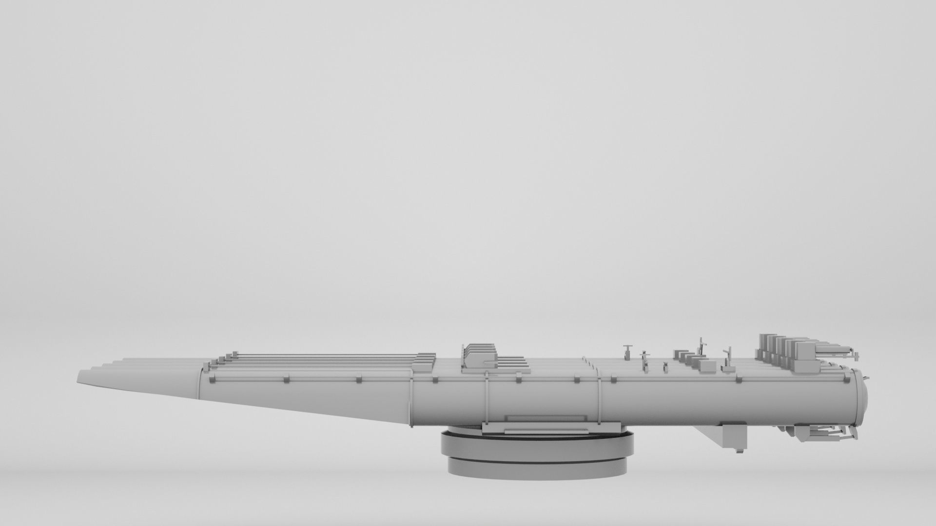 21 Inch - 533mm Mark 15 Torpedo Launcher  3D model_9