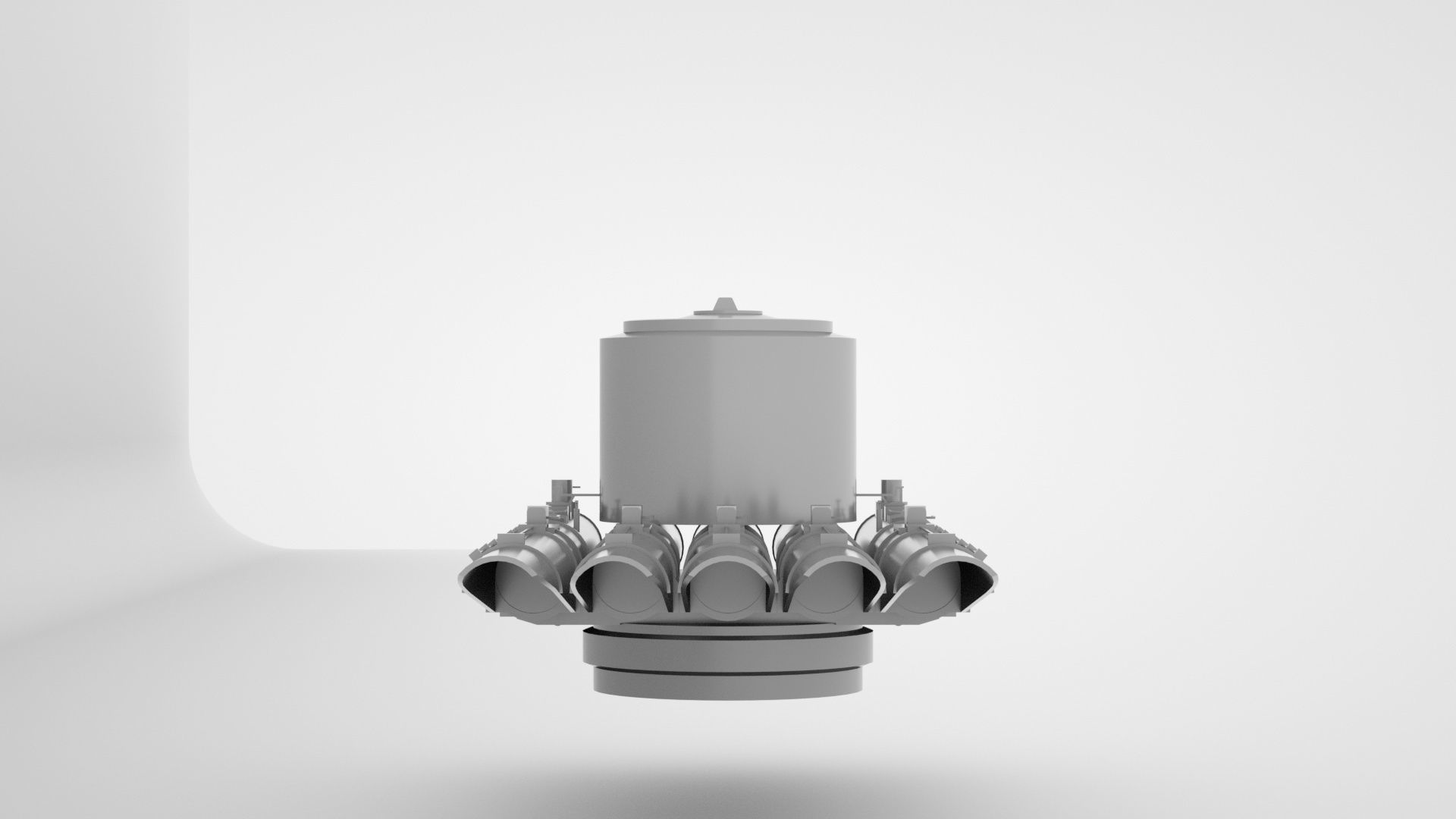 21 Inch - 533mm Mark 15 Torpedo Launcher  3D model_12