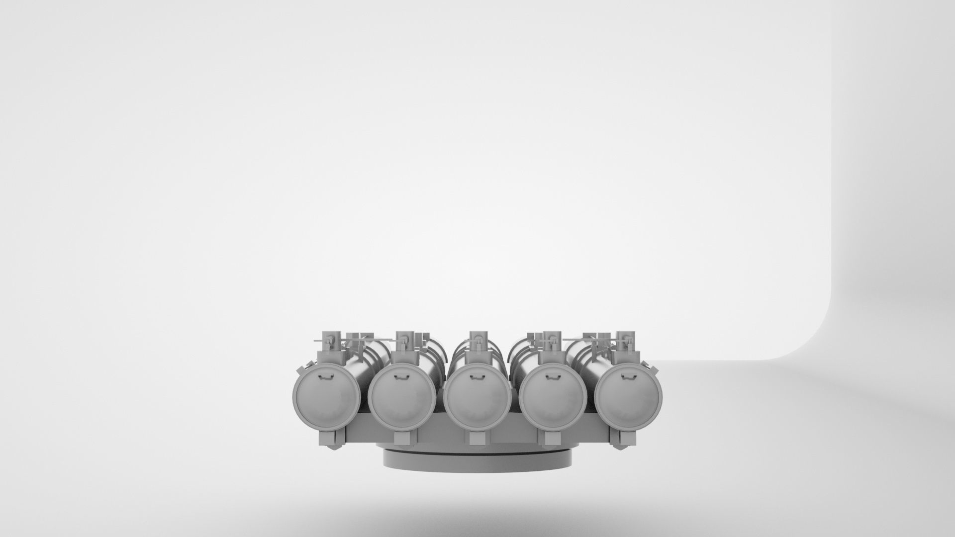 21 Inch - 533mm Mark 15 Torpedo Launcher  3D model_15