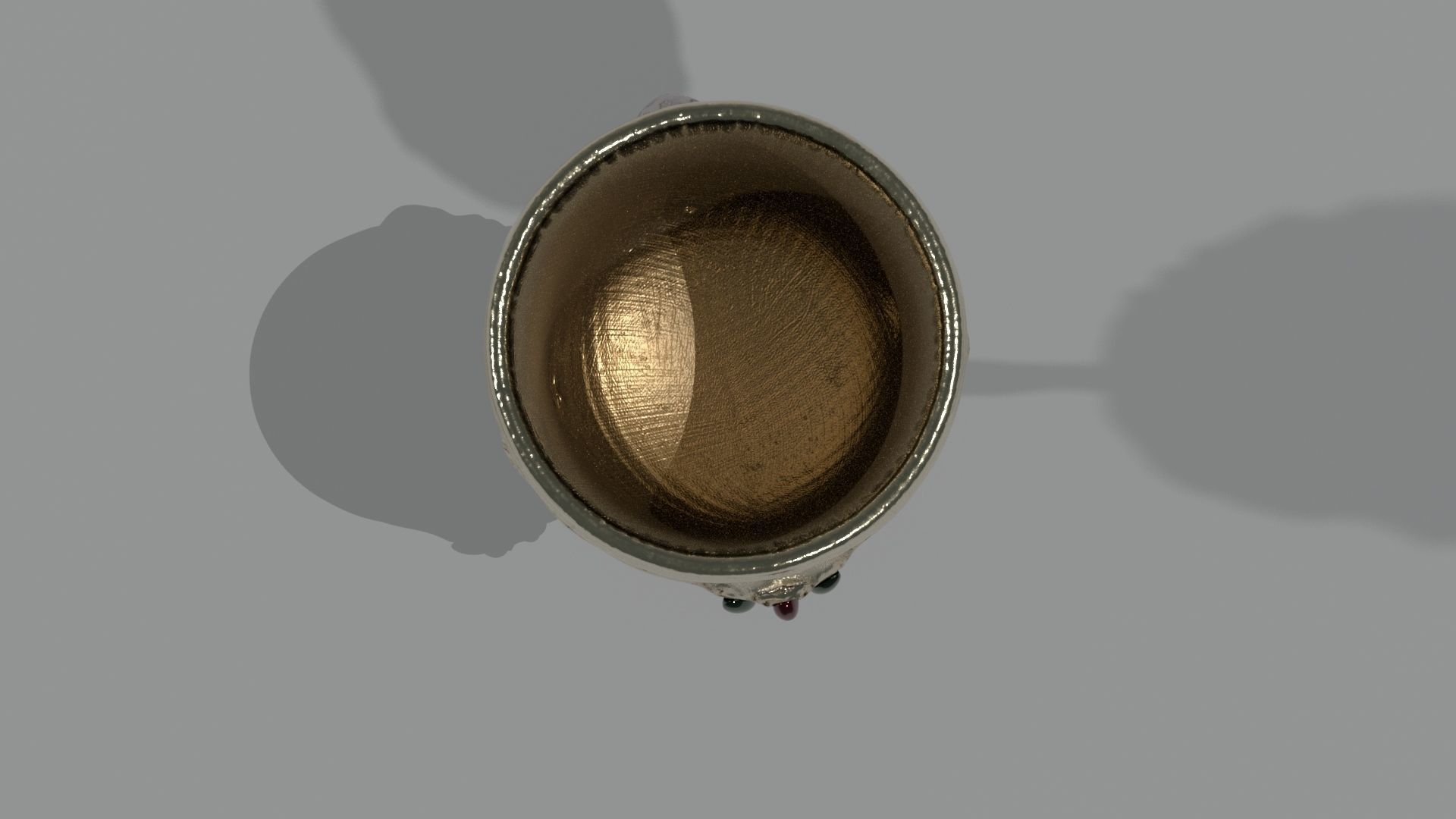 golden wine cup Free low-poly 3D model_6