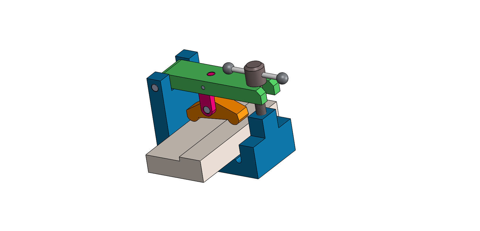 Vice - Dispositif de blocage par palonnier 3D model_1