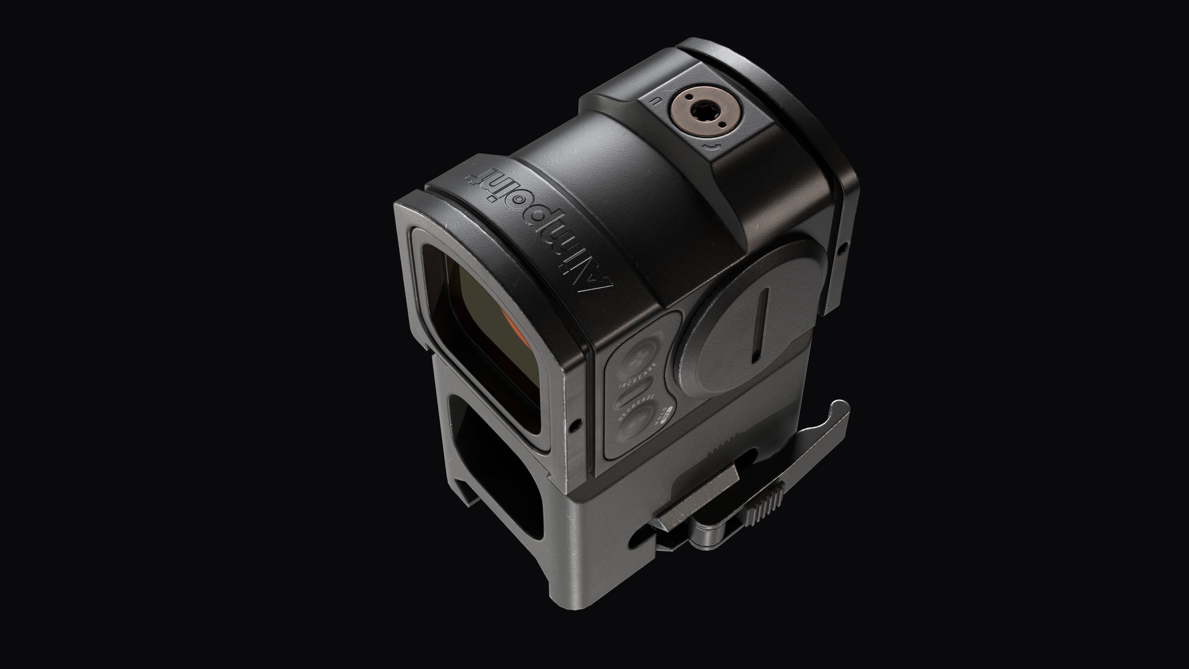 Red Dot Reflex Sight Aimpoint Acro P-2 Low-poly 3D model_6