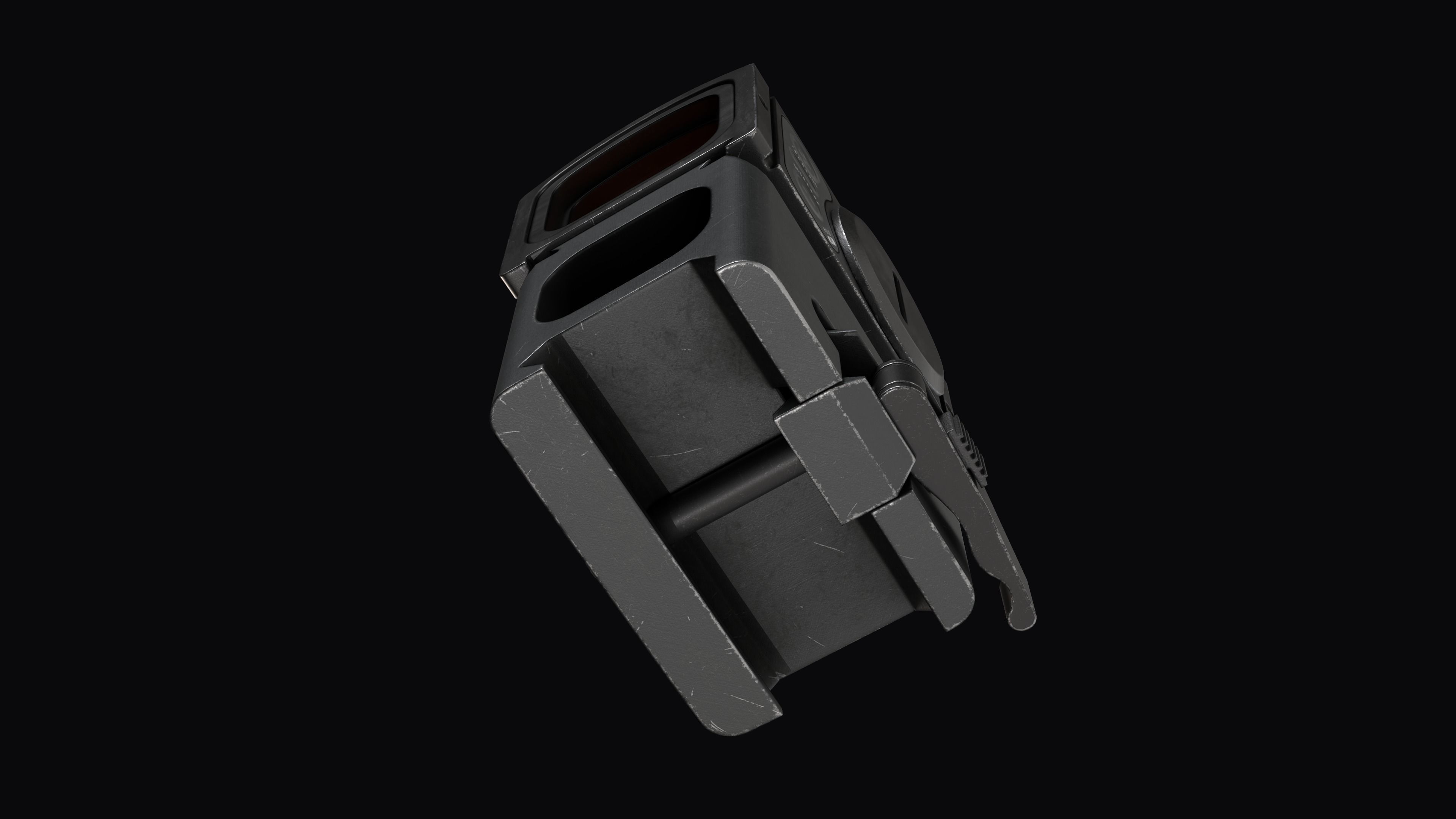 Red Dot Reflex Sight Aimpoint Acro P-2 Low-poly 3D model_10