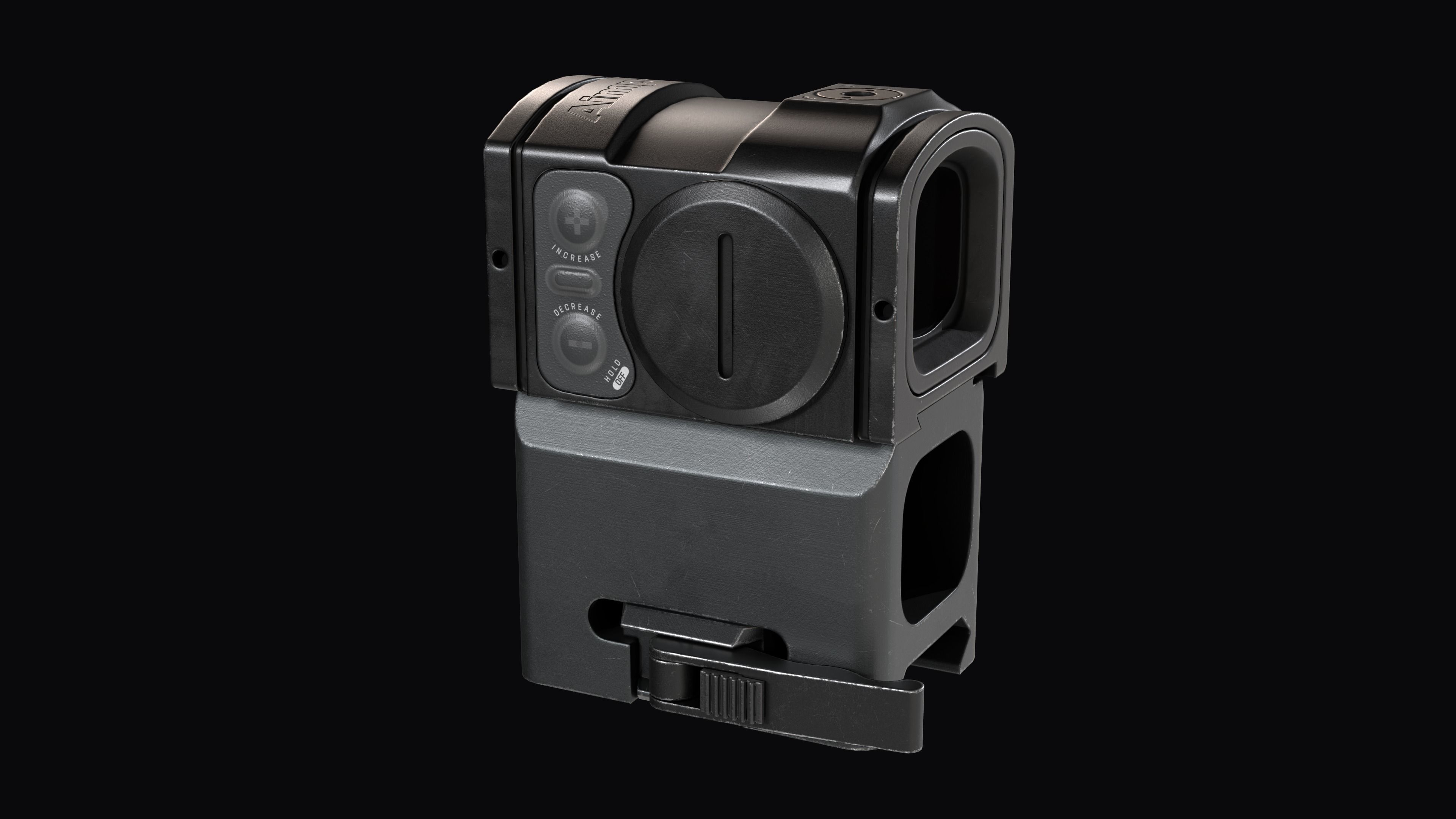 Red Dot Reflex Sight Aimpoint Acro P-2 Low-poly 3D model_7