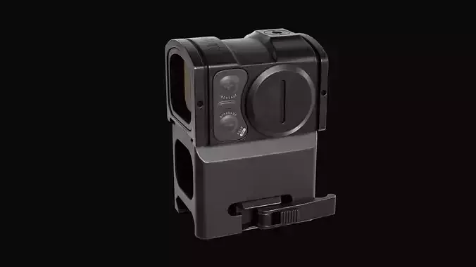 Red Dot Reflex Sight Aimpoint Acro P-2 Low-poly 3D model