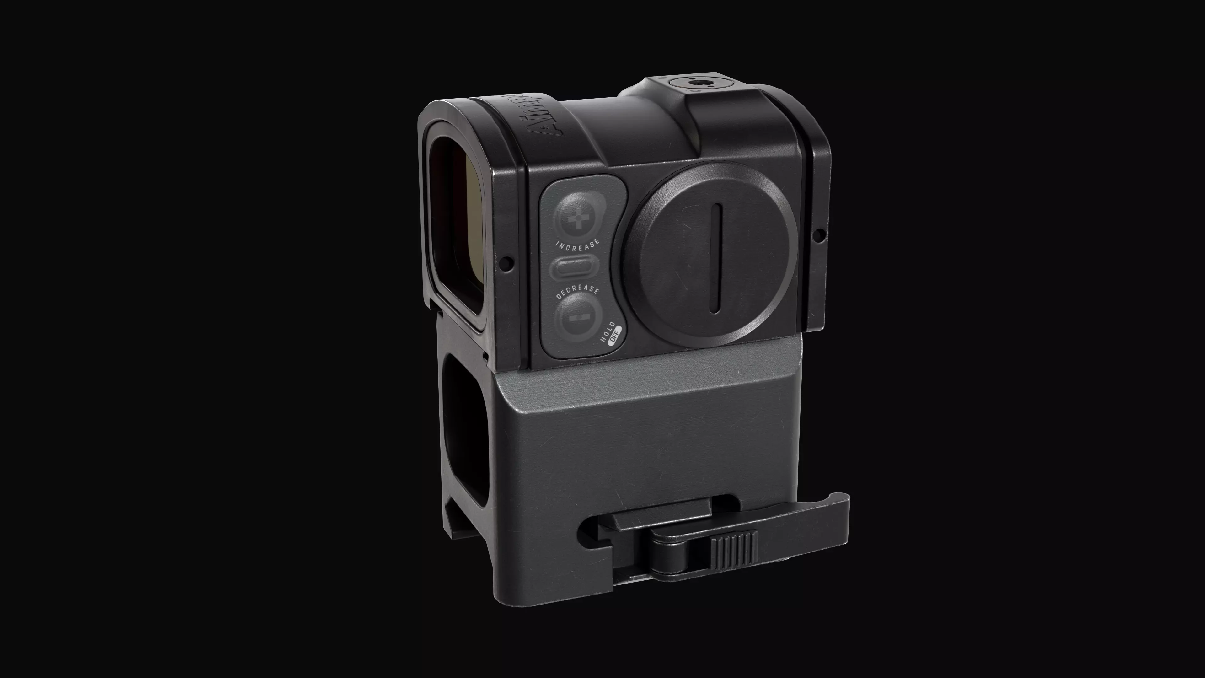 Red Dot Reflex Sight Aimpoint Acro P-2 Low-poly 3D model_0