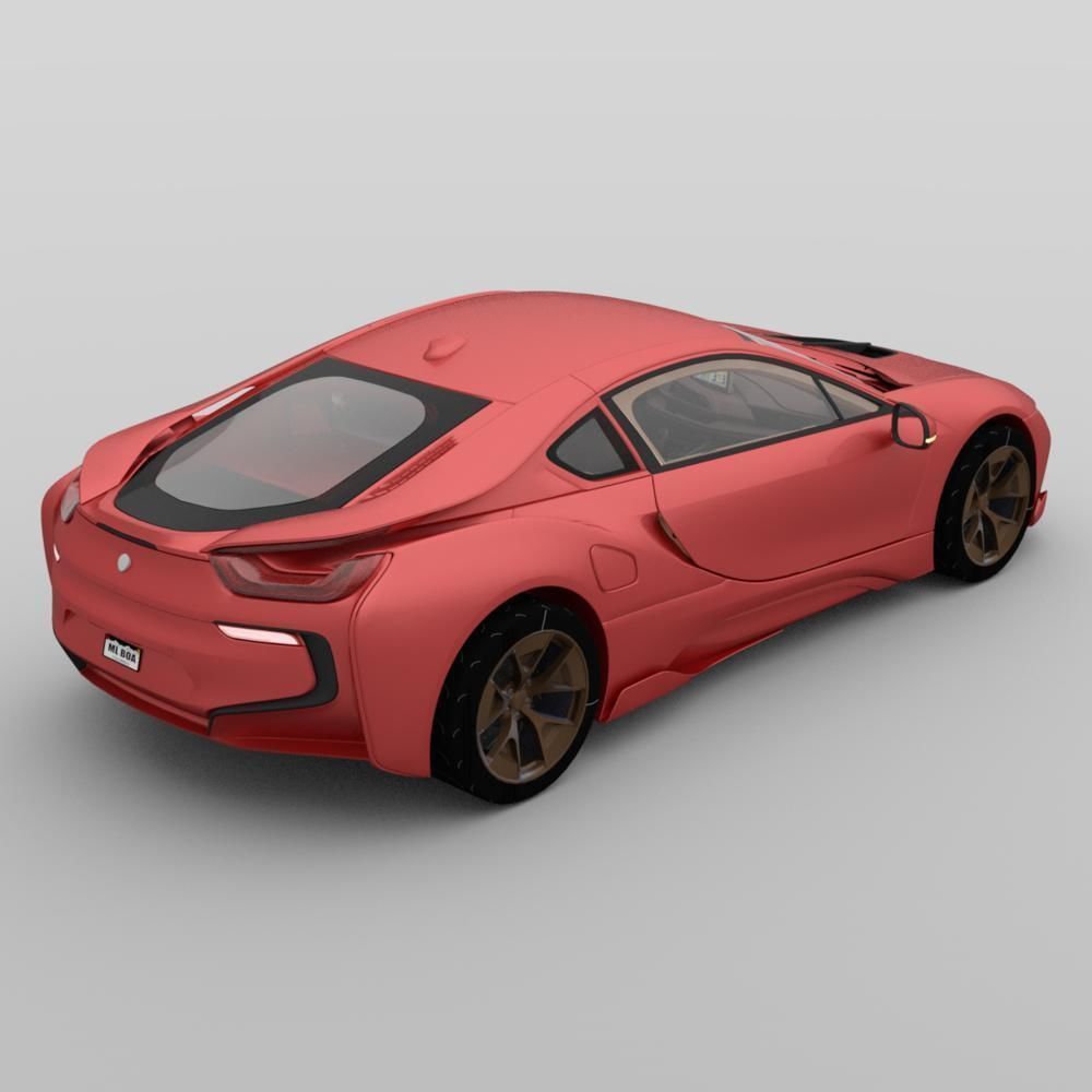 Beaner Sports Car for obj and fbx 3D model_5