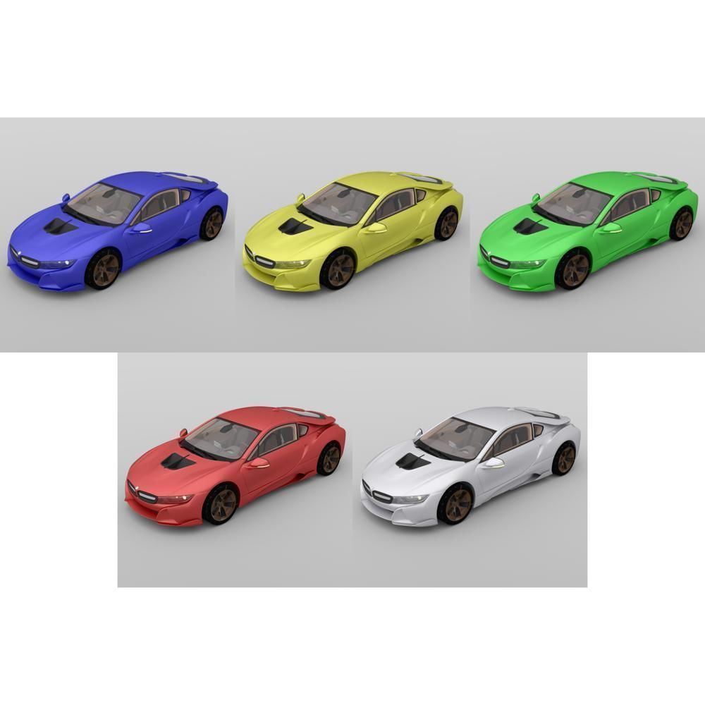 Beaner Sports Car for obj and fbx 3D model_7