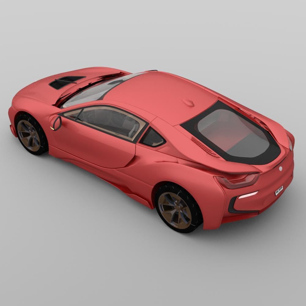 Beaner Sports Car for obj and fbx 3D model_6
