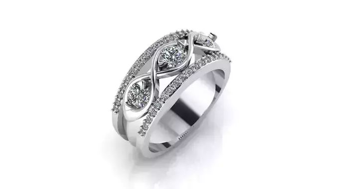  Jewelry Diamond Ring 3D print model