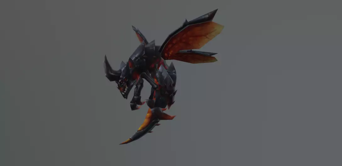 BEE LAVA MONSTER Low-poly 3D model_0