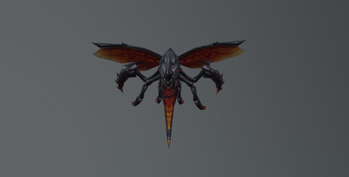 BEE LAVA MONSTER Low-poly 3D model_3