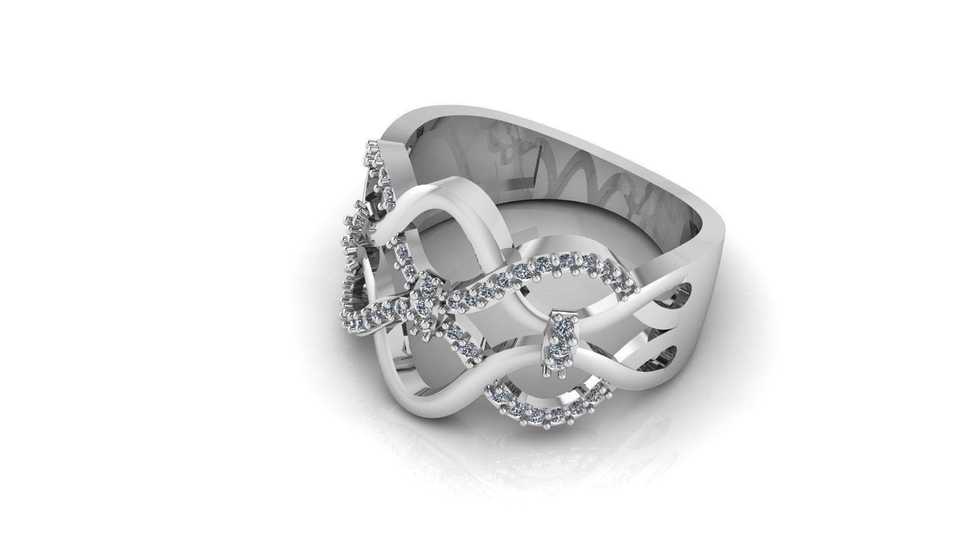Jewelry Diamond Ring 3D print model_8