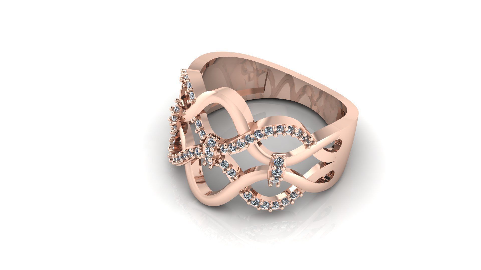 Jewelry Diamond Ring 3D print model_5