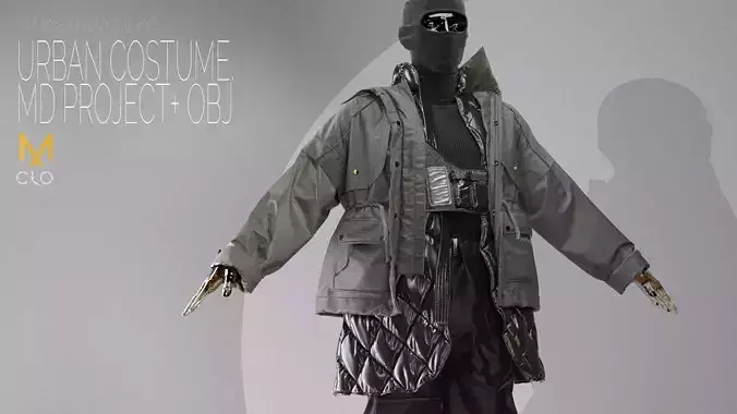 URBAN COSTUME    MD PROJECT AND OBJ 3D model