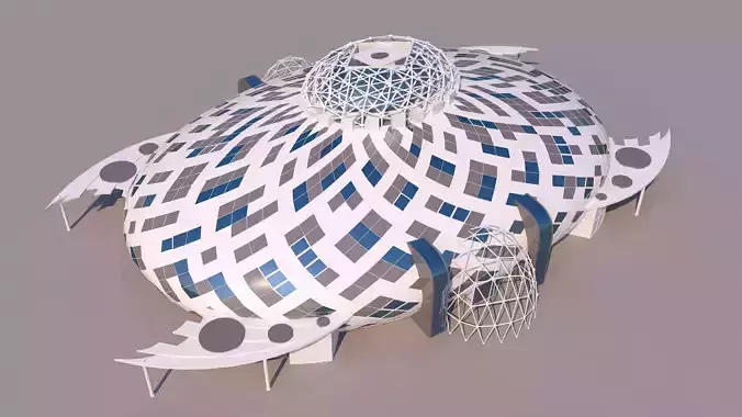 0095 - Organic Building 3D model