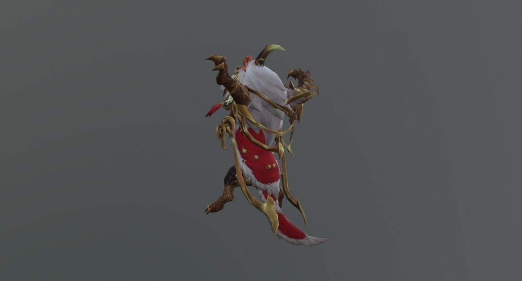 Lion Chinese Monster Low-poly 3D model_3