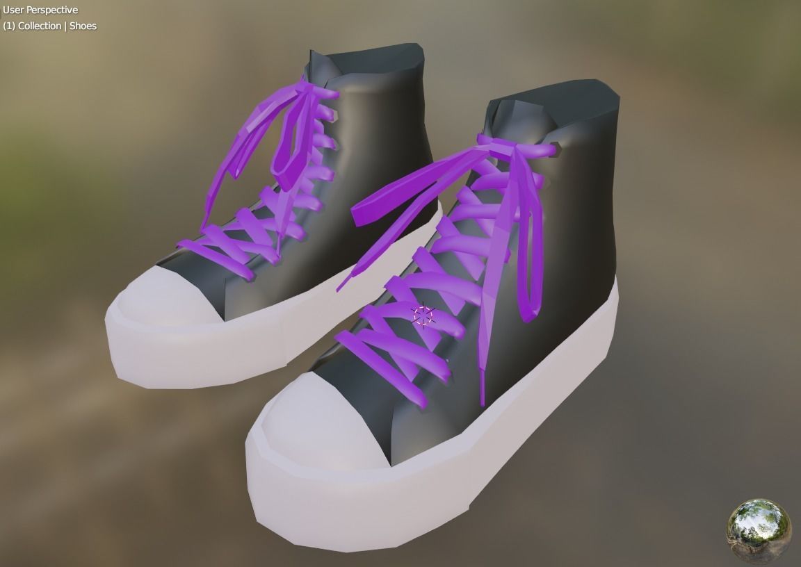 Sneakers Zepeto 3D Item Unity 3D model_3