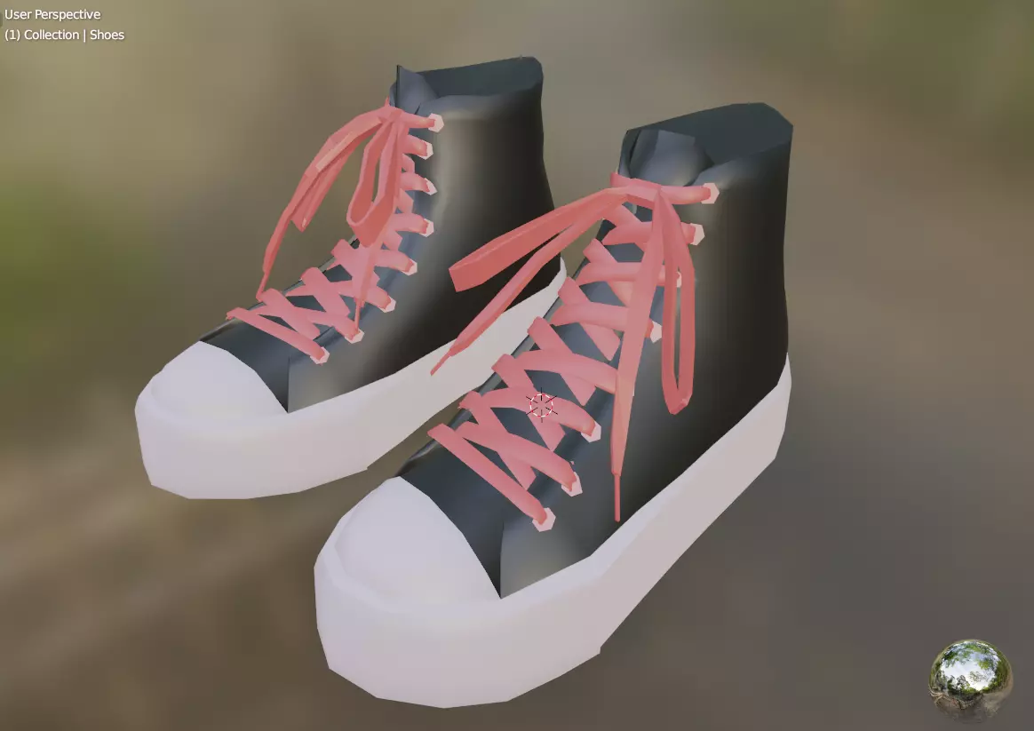 Sneakers Zepeto 3D Item Unity 3D model_0