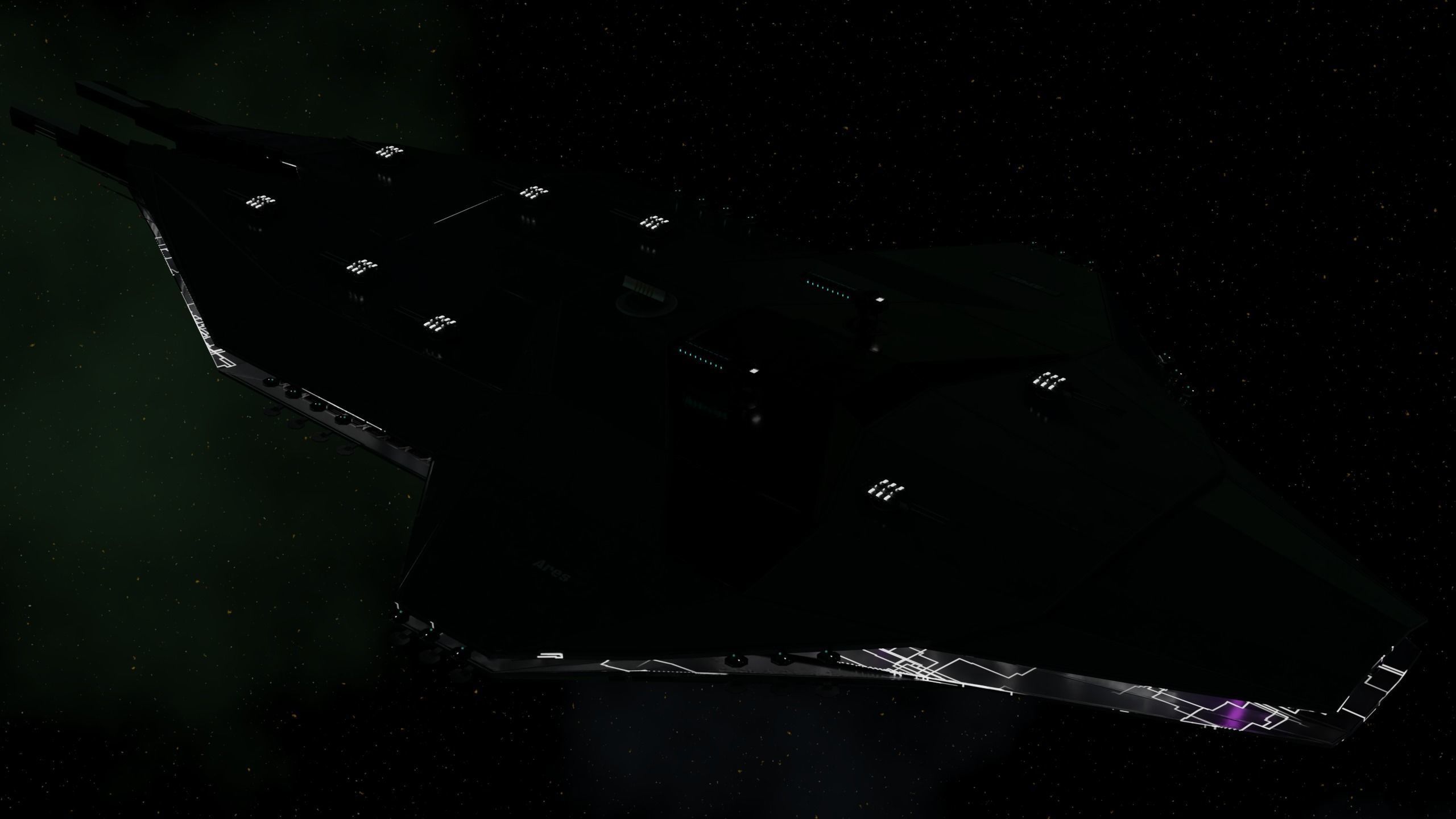 Ares-class heavy cruiser Low-poly 3D model_2