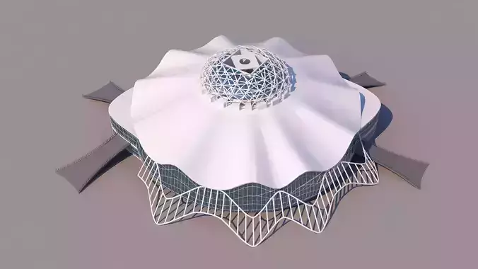 0096 - Organic Building 3D model