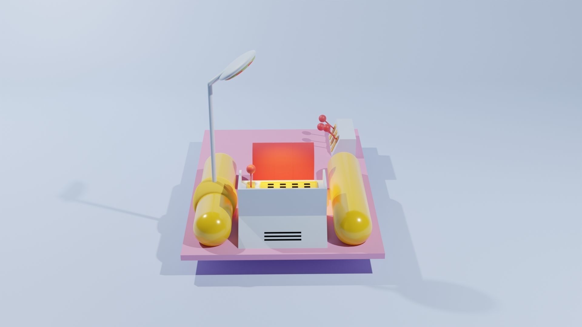 Doraemon Time Machine 3D model_1