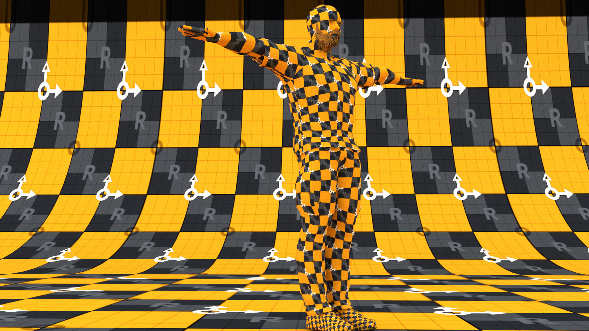 laos Game Male African Low-poly 3D model_13