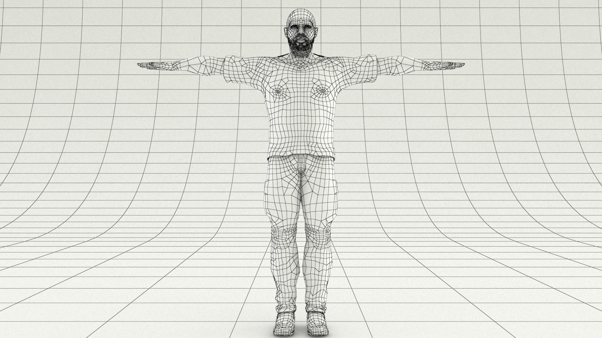 laos Game Male African Low-poly 3D model_6