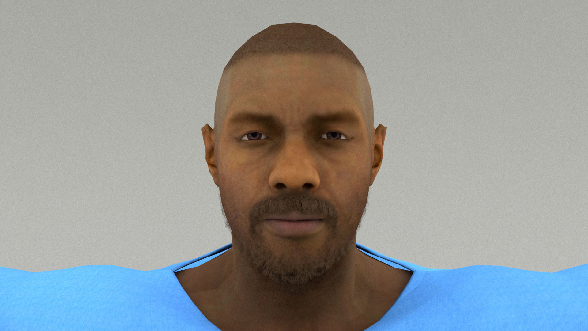 laos Game Male African Low-poly 3D model_3