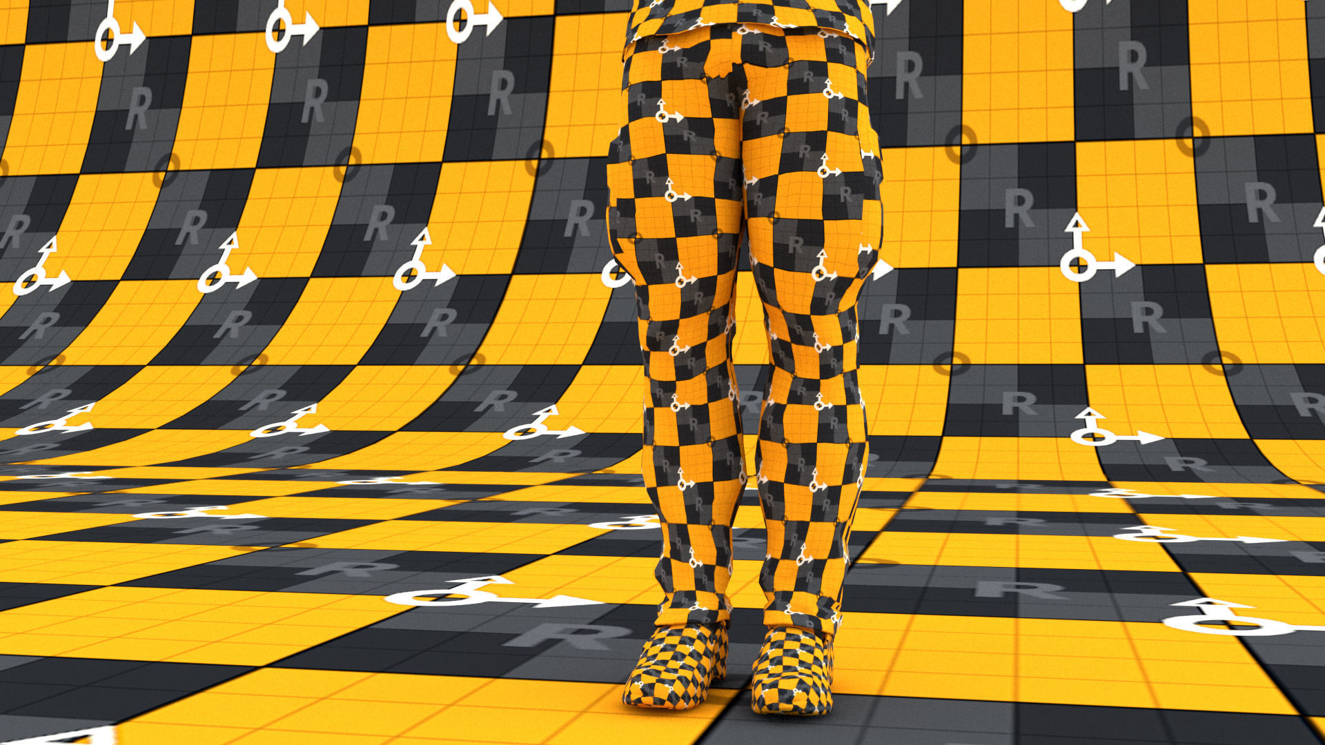 laos Game Male African Low-poly 3D model_15