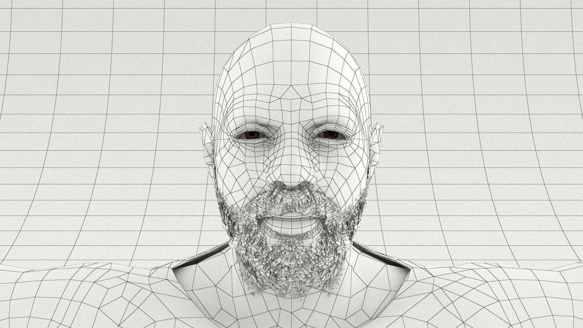 laos Game Male African Low-poly 3D model_9