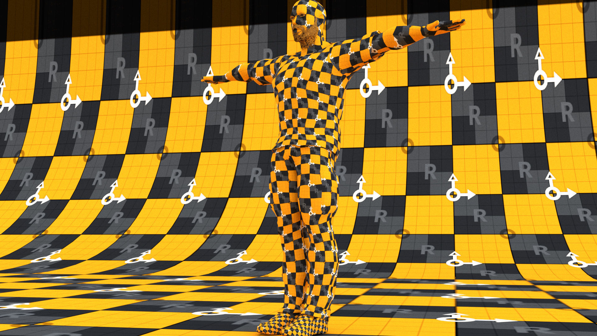 laos Game Male African Low-poly 3D model_14