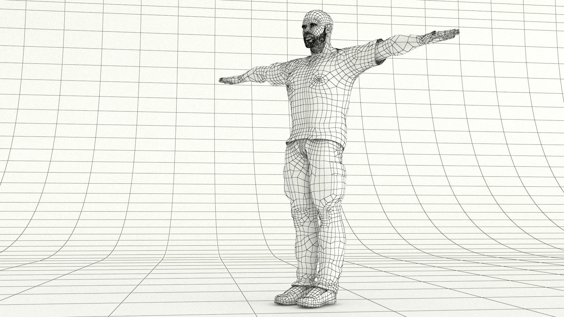 laos Game Male African Low-poly 3D model_8