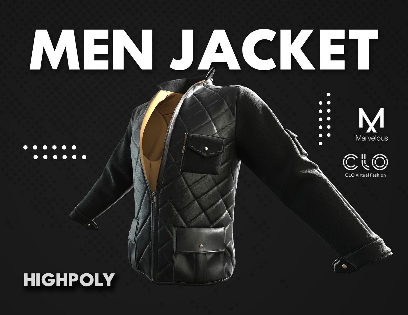 Men Jacket Free 3D model