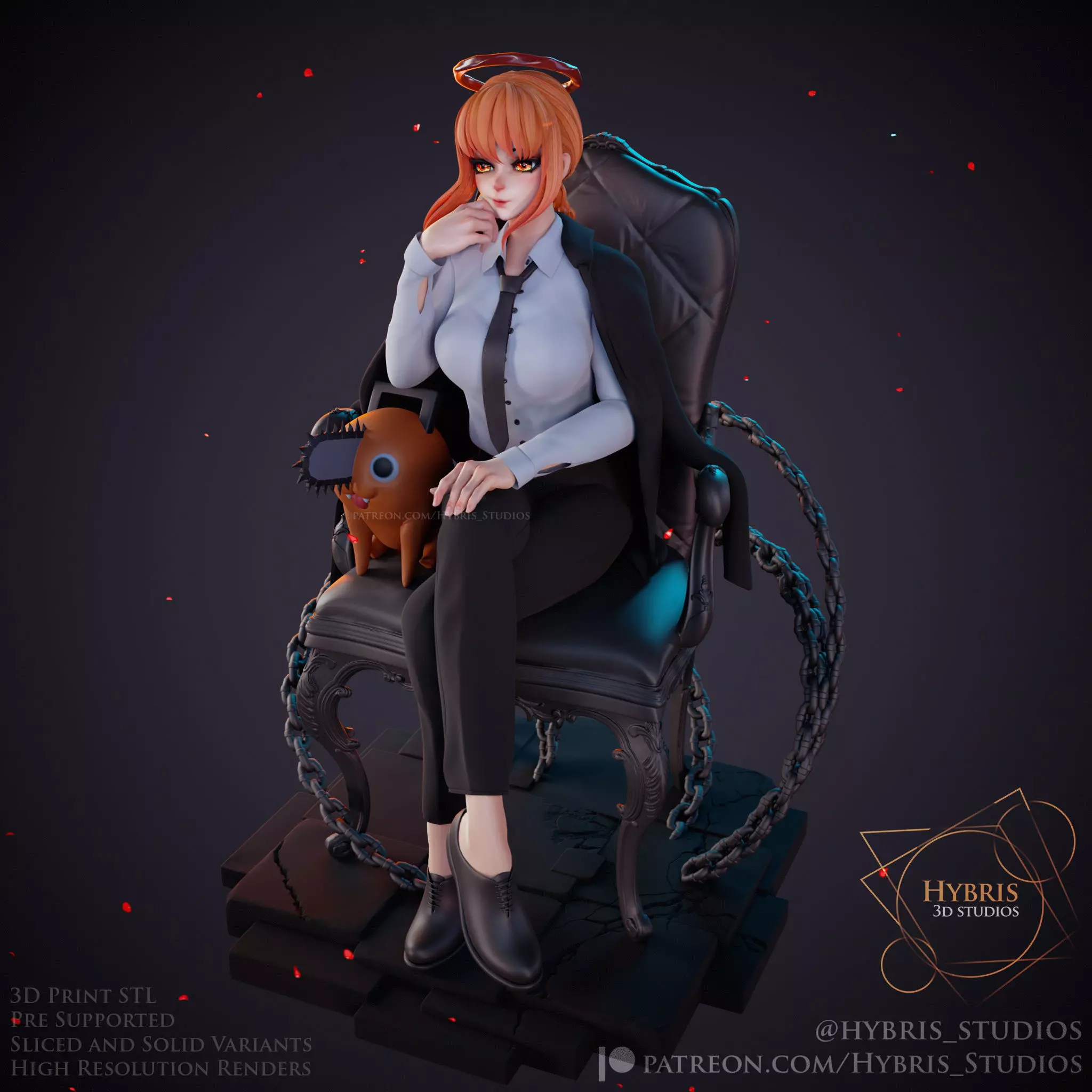 Makima from Chainsaw Man 3D print model