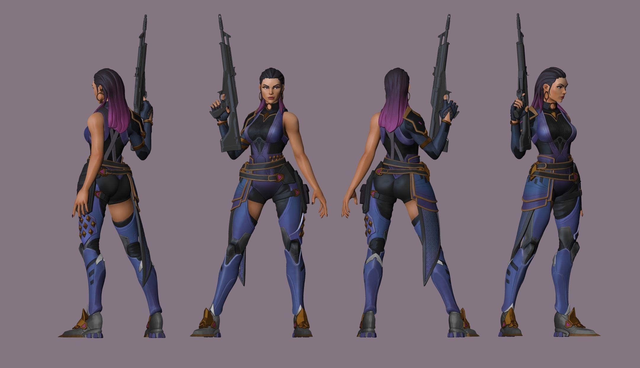 Reyna Valorant 3D print model_4