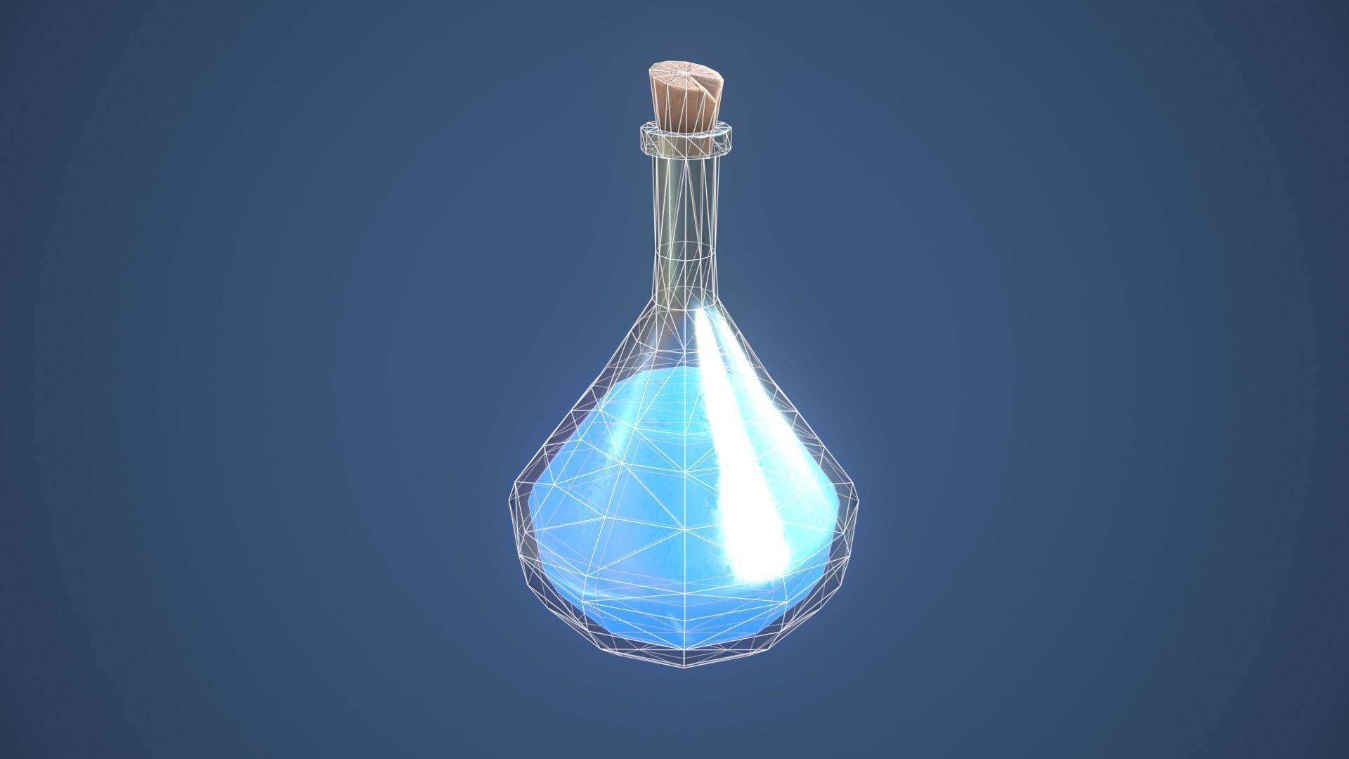 Stylized Elixir Alchemy Potion Low-poly 3D model_5