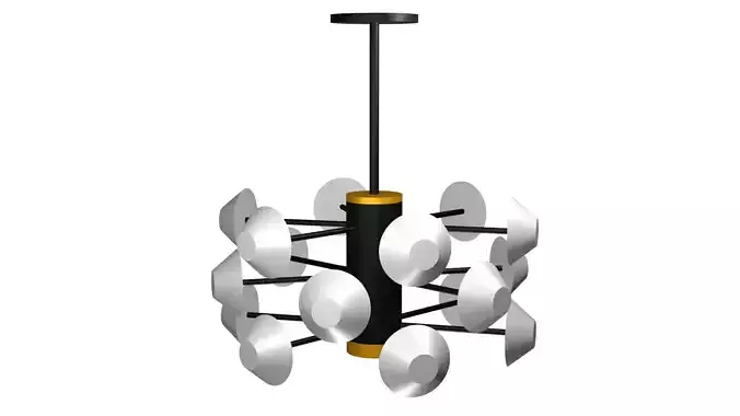 Ceiling Chandelier 3D Model Lux