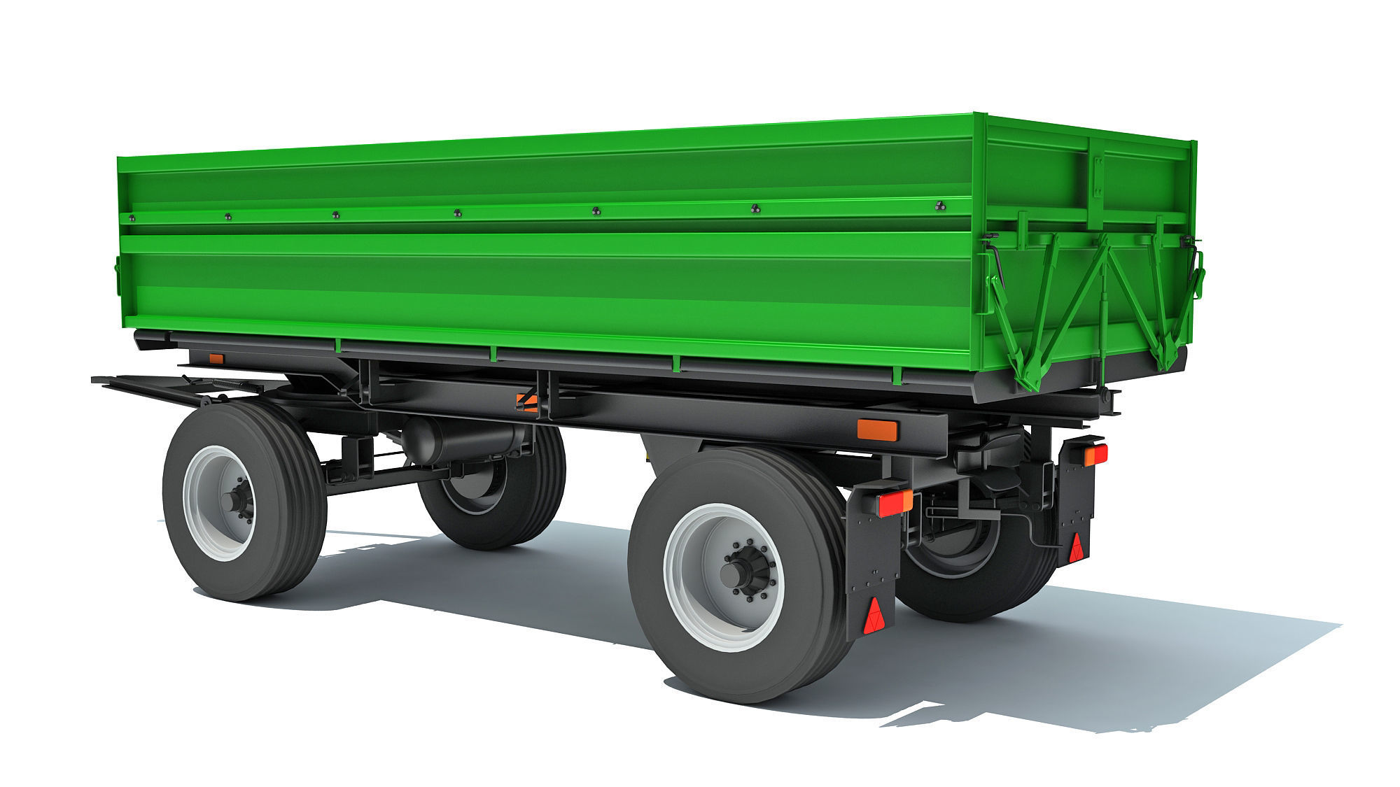 Farm Trailer 3D model_2