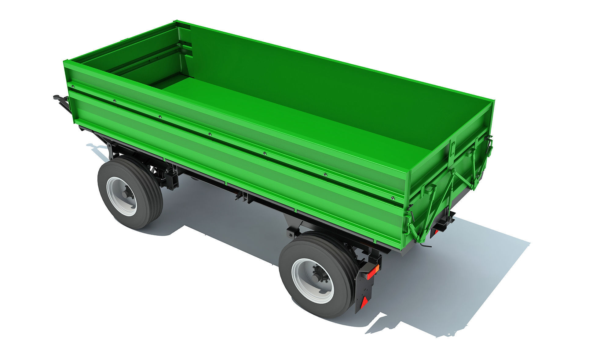 Farm Trailer 3D model_3